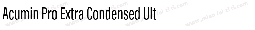 Acumin Pro Extra Condensed Ultra Bl字体转换